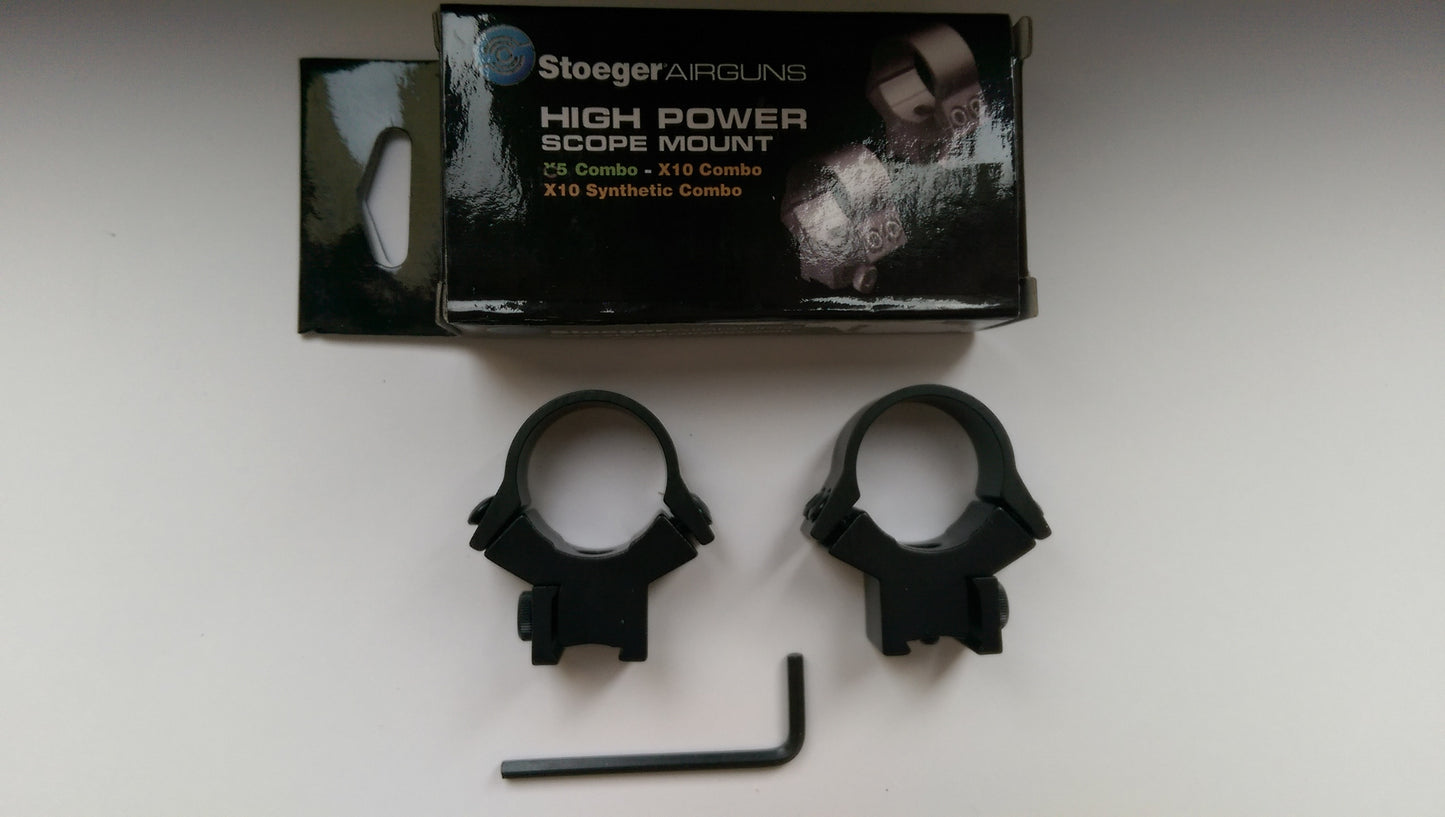 Colliers STOEGER 25.4 mm  / 1" pour rail 11 mm