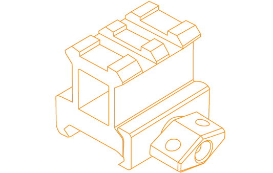 Embase réhausseur 1" (25,4mm) profil haut super compact pour Picatinny vers Picantinny / Weaver - UTG Leapers (T22MNT-RS10S2)