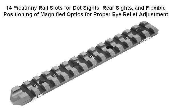 Rail picatinny 21 mm pour Remington 870 - UTG Leapers (T22MTU028SG)