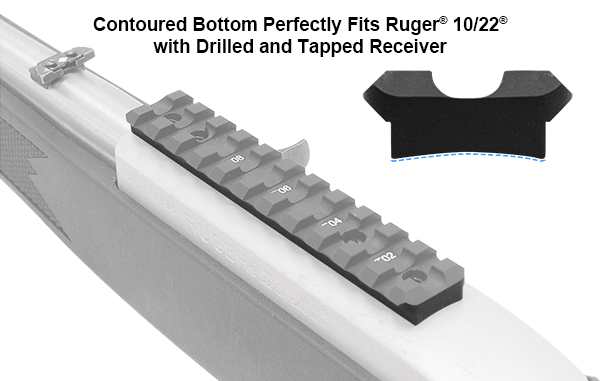 Rail picatinny (21 mm) pour RUGER 10/22 - UTG PRO Leapers - Fabriqué aux USA (T22MTU030T22)