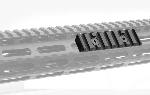 Rail picatinny additionnel fixation M-LOK Medium 79 mm Noir - UTG PRO - Conçu et fabriqué aux USA