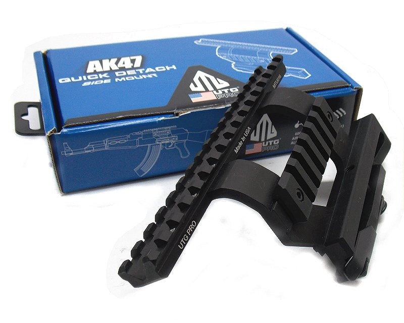 Montage pour AK : rails picatinny à glisser avec levier Quick Release - UTG PRO Leapers (T22MTU016)