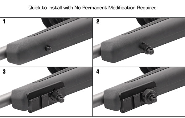 Montage pour bipied ou sangle, fixation anneau de grenadière et rail Weaver / Picatinny 21 mm - UTG Leapers